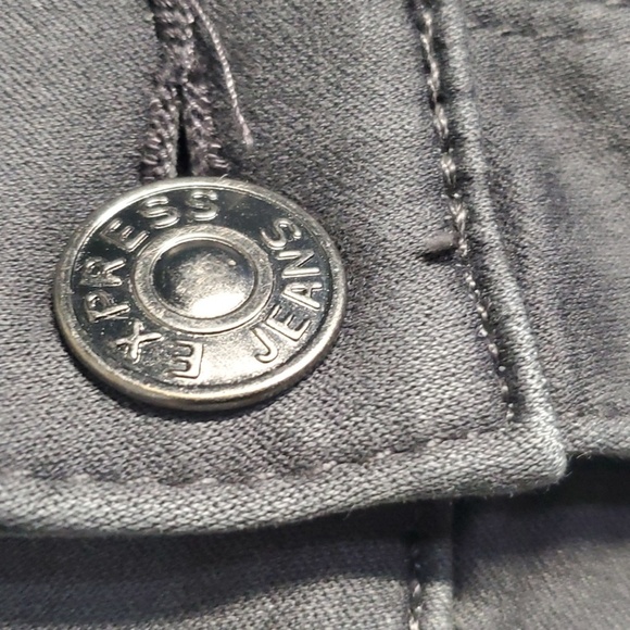 Express jeans women's size 2 grey extreme stretch legging mid rise mid-r… - Picture 9 of 10